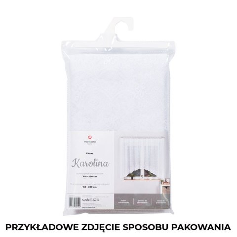 Gotowa Firanka konfekcjonowana KAROLINA 170x350cm kolor biały