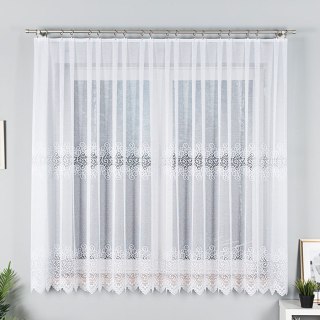 Firanka żakardowa na metry 001539 wysokość 170 cm kolor biały