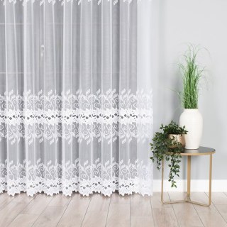 Firanka żakardowa na metry 648107 wysokość 250 cm kolor biały