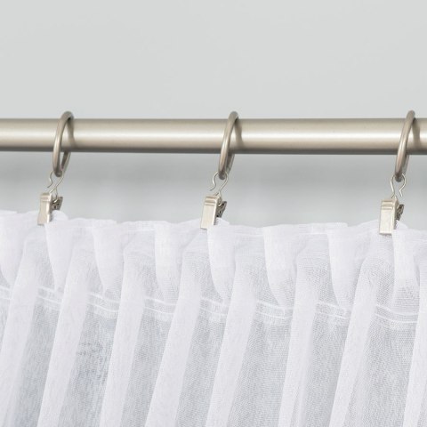 Firanka z aplikacją na markizecie ze wzorem pasowym, wysokość 250cm, kolor 003 biały 007849/433/003/250000/1