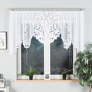 POLA Firanka żakardowa gotowa, szerokość 300 x wysokość 100cm, kolor 001 biały 019368/000/001/100300/1