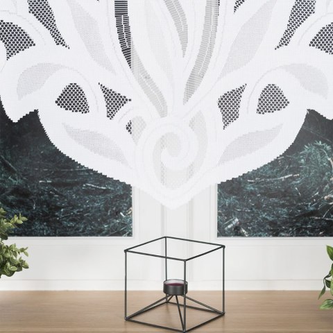 Firanka gotowa żakardowa POLA rozmiar 160x400 cm kolor biały