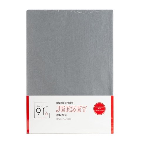 PRZEŚCIERADŁO Z GUMKĄ JERSEY D91 180X200 CM, WYS.30 CM STALOWY