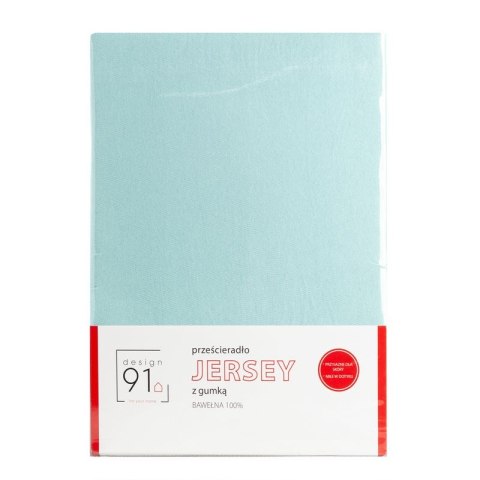 PRZEŚCIERADŁO Z GUMKĄ JERSEY D91 220X200 CM, WYS.30 CM MIĘTOWY