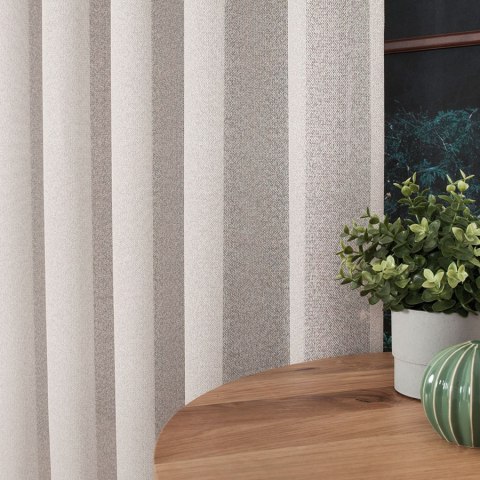 Firanka fantazyjna z ołowianką na metry wysokość 300 cm kolor beżowy