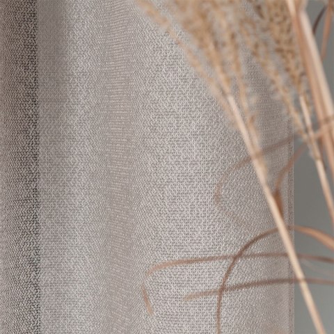 Firanka fantazyjna z ołowianką na metry wysokość 300 cm kolor beżowy