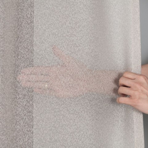 Firanka fantazyjna z ołowianką na metry wysokość 300 cm kolor beżowy