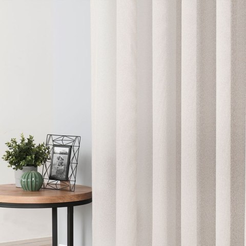 Firanka fantazyjna z ołowianką na metry wysokość 300 cm kolor beżowy