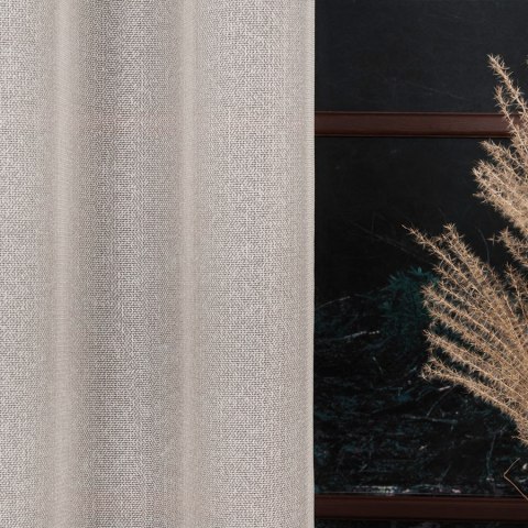 Firanka fantazyjna z ołowianką na metry wysokość 300 cm kolor beżowy