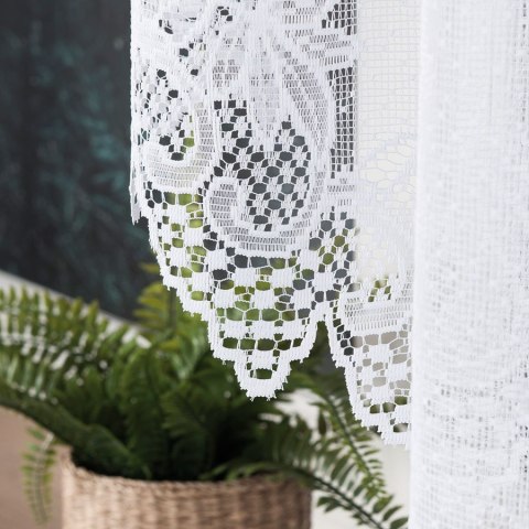 Firanka gotowa żakardowa ELŻBIETA rozmiar 160x310 cm kolor biały