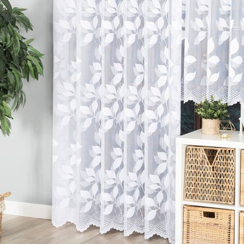 MARTYNA Firanka gotowa na prosto, szerokość 200 x wysokość 250cm, kolor 001 biały 023083/FBP/001/200250/1