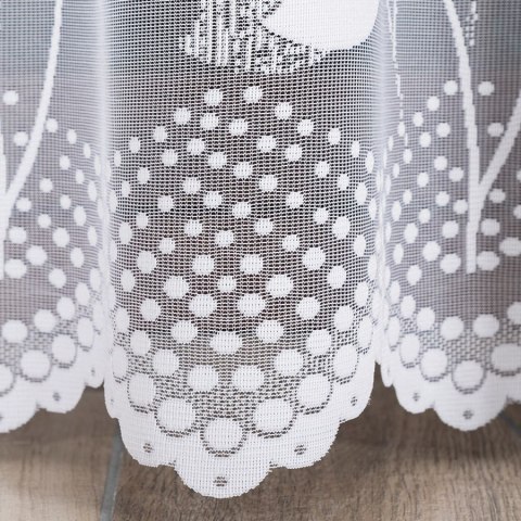 MARTYNA Firanka gotowa na prosto, szerokość 200 x wysokość 250cm, kolor 001 biały 023083/FBP/001/200250/1