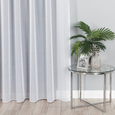 Woal trudnopalny z ołowianką, wysokość 305cm, kolor 001 biały 000101/FRE/001/000305/1