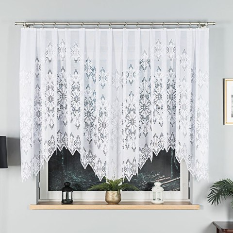 Firanka gotowa żakardowa EMILIA rozmiar 140x340 cm kolor biały