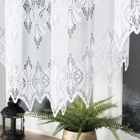 Firanka gotowa żakardowa EMILIA rozmiar 140x340 cm kolor biały