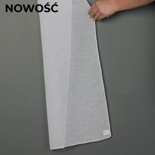 Firanka fantazyjna z ołowianką, wysokość 300cm, kolor 001 biały BATIST/OLO/001/000300/1