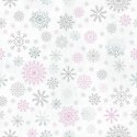 MROZIK Tkanina dekoracyjna NINA WODOODPORNA, szerokość 155cm, kolor 002 różowo-srebrny D00036/NIW/002/155000/1