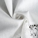 Firana gotowa Rose kolor biały 150x30 cm taśma