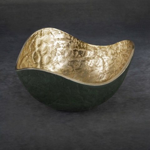 MISA DEKORACYJNA PEDRO3 (04) 25X25X13 CM CIEMNOZIELONY