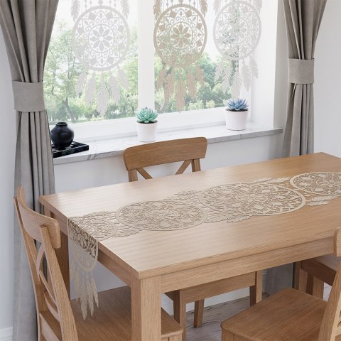 ALIA Bieżnik żakardowy gotowy, łapacz snów, szerokość 44 x wysokość 224cm, kolor 002 naturalny/beż 001390/KSZ/002/044224/1