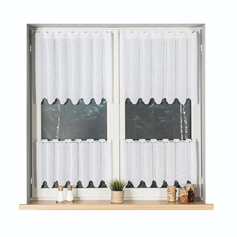 Zazdrostka fantazyjna panelowa na metry wysokość 60 cm kolor biały