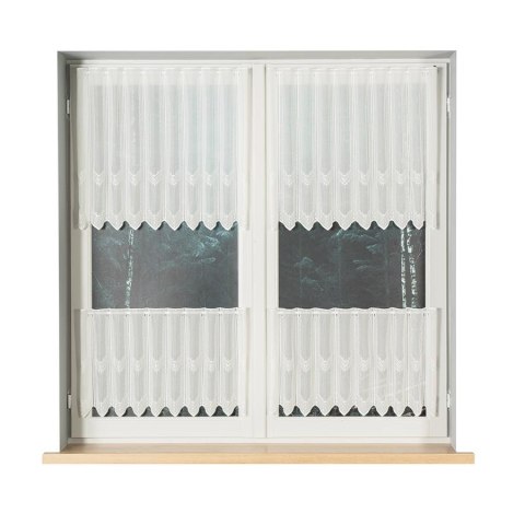 Zazdrostka haftowana panelowa na metry wysokość 40 cm kolor kremowy