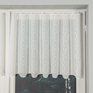 Zazdrostka haftowana panelowa na metry wysokość 60 cm kolor kremowy