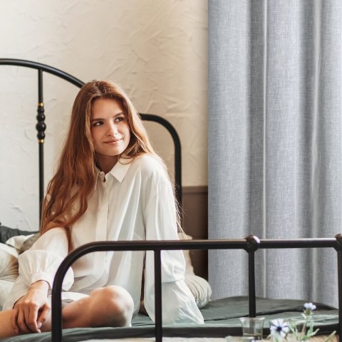 FIRANA GOTOWA ANET 140X250 CM BIAŁY