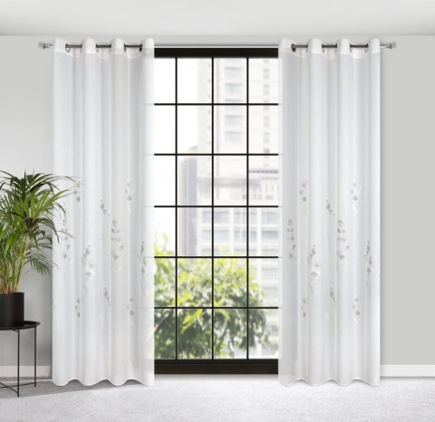 FIRANA GOTOWA ISABEL 140X250 CM BIAŁY