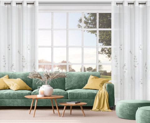 FIRANA GOTOWA ISABEL 140X250 CM BIAŁY