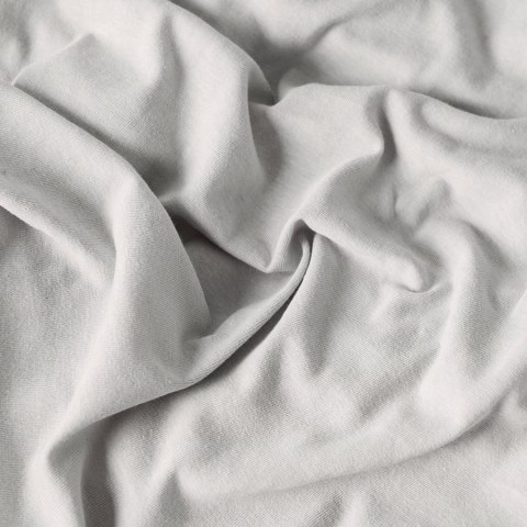 DREAMY PREMIUM Prześcieradło jersey z gumką, szerokość 120 x wysokość 200cm, kolor 002 jasny szary 100033/JEG/002/120200/1