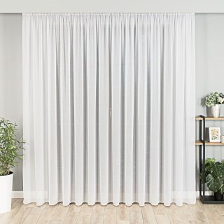 Firanka fantazyjna z ołowianką na metry 318461 wysokość 300 cm kolor biały z neonową nitką