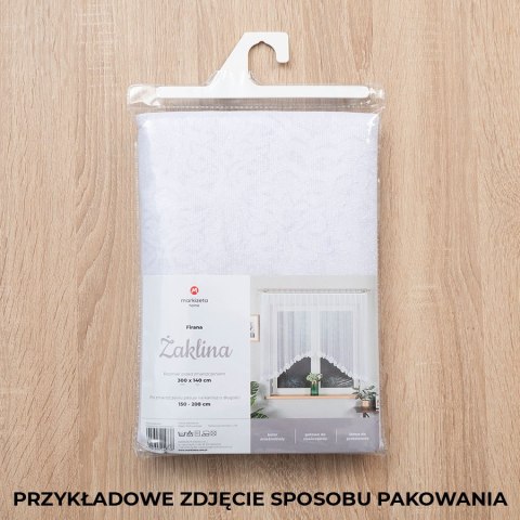 Gotowa Firanka żakardowa gotowa ŻAKLINA 250x130cm kolor biały