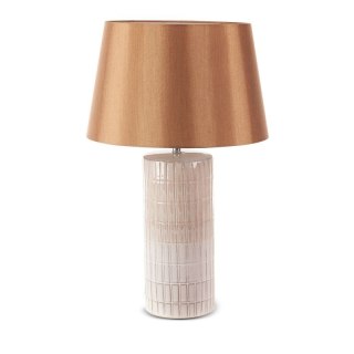 LAMPA DEKORACYJNA EDNA (01) (FI) 33X56 CM KREMOWY