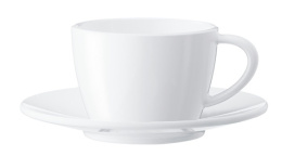 Zestaw porcelanowych filiżanek i spodków do kawy JURA - 2szt. (cappuccino)