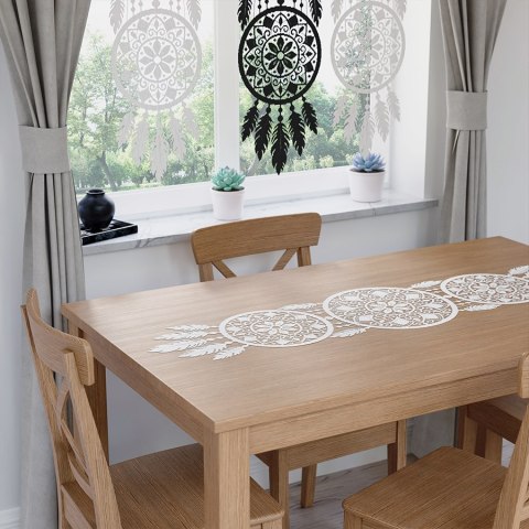 ALIA Bieżnik żakardowy gotowy, łapacz snów, szerokość 36 x wysokość 140cm, kolor 001 biały 001390/KSZ/001/036140/1