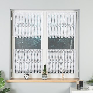 Zazdrostka żakardowa na metry 107806 wysokość 60 cm kolor biały