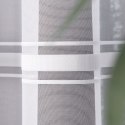 Firanka żakardowa ze wzorem pasowym, wysokość 150cm, kolor 001 biały 018601/000/001/000150/1