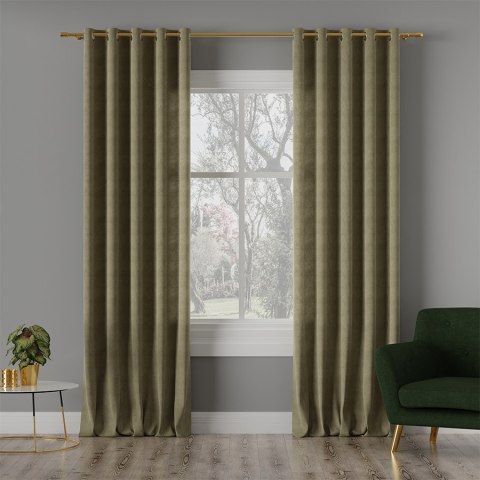 MILAS Tkanina dekoracyjna, wysokość 290cm, kolor 364 ciemny szarozielony MILAS0/000/364/000290/1