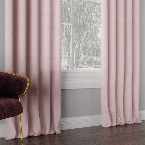 MILAS Tkanina dekoracyjna, wysokość 290cm, kolor 445 ciemny pastelowy różowy MILAS0/000/445/000290/1