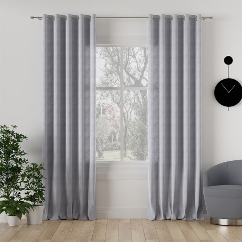 MILAS Tkanina dekoracyjna, wysokość 290cm, kolor 448 pastelowy szary MILAS0/000/448/000290/1