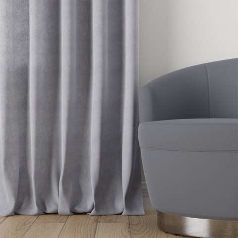 MILAS Tkanina dekoracyjna, wysokość 290cm, kolor 448 pastelowy szary MILAS0/000/448/000290/1