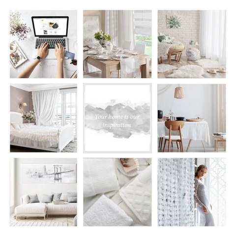 FIRANA GOTOWA LUNA 140X250 CM BIAŁY