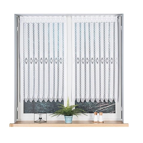 Firanka żakardowa panelowa, wysokość 120cm, kolor 001 biały 107806/000/001/000120/1