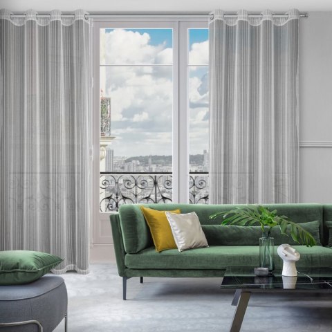 FIRANA GOTOWA NOELIA 140X250 CM SREBRNY