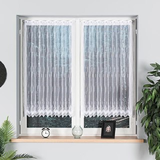 Firanka żakardowa na metry 000146 wysokość 120 cm kolor biały