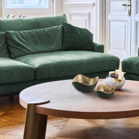 MISA DEKORACYJNA PEDRO3 (04) 25X25X13 CM CIEMNOZIELONY