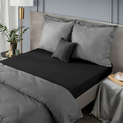 Prześcieradło z gumką 100x200 cm kolor czarny