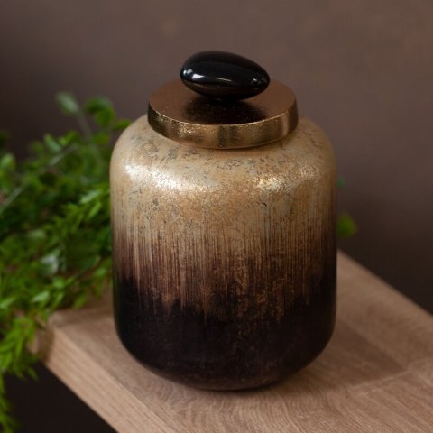 SZKLANA FIGURKA DEKORACYJNA GALA (02) (FI) 14X23 CM BRĄZOWY