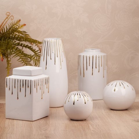 CERAMIKA 14X14X23 CM BIAŁY